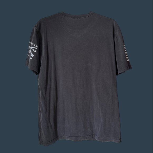 Grunt Style Graphic T-Shirt Military Rifle Design Black Size L Cotton Mens - Picture 2 of 6